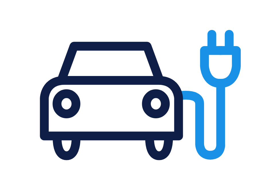 Electric Car Charging Icon - Sustainable Transport