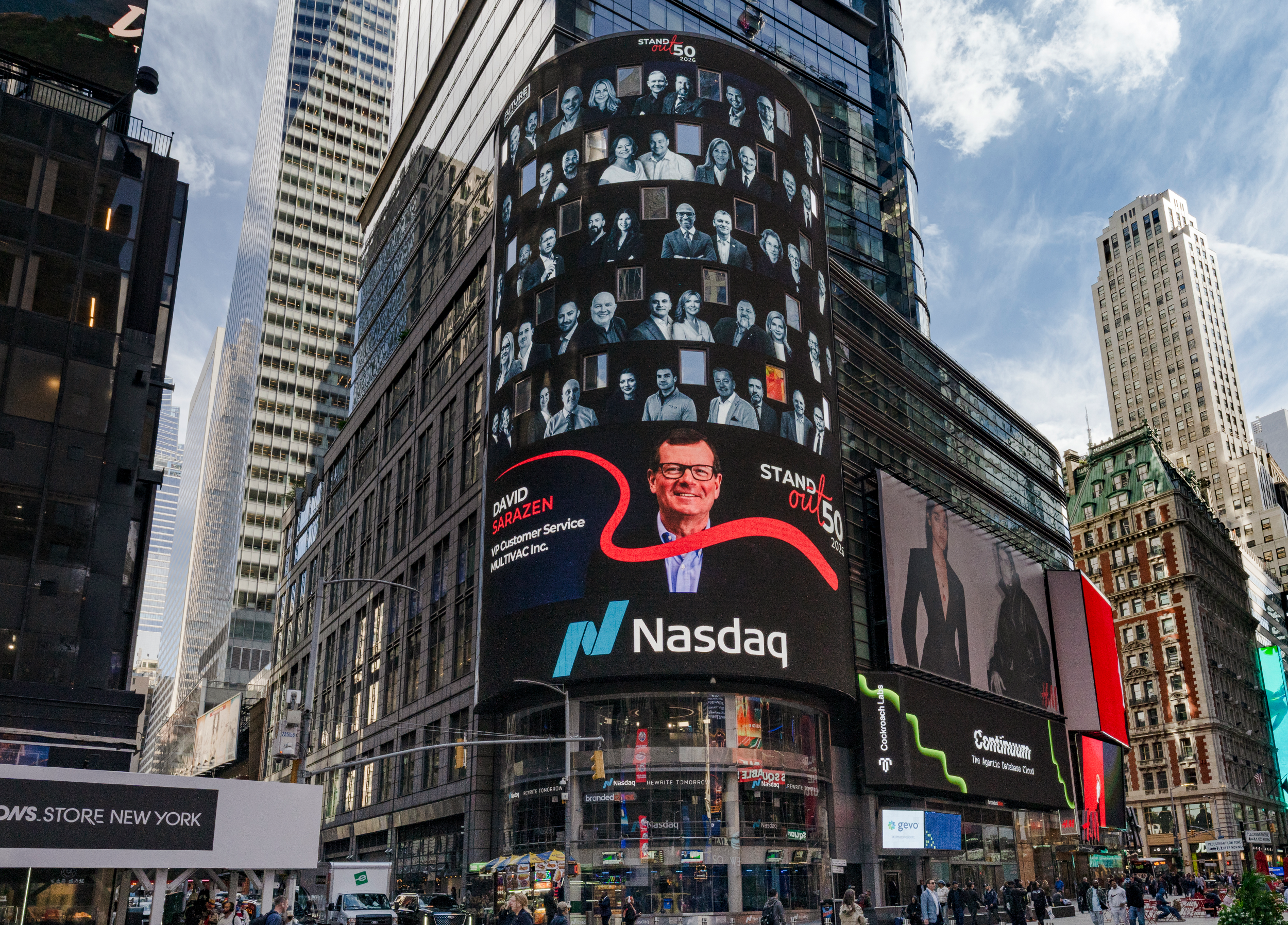 David Sarazen at Times Square in New York 2026