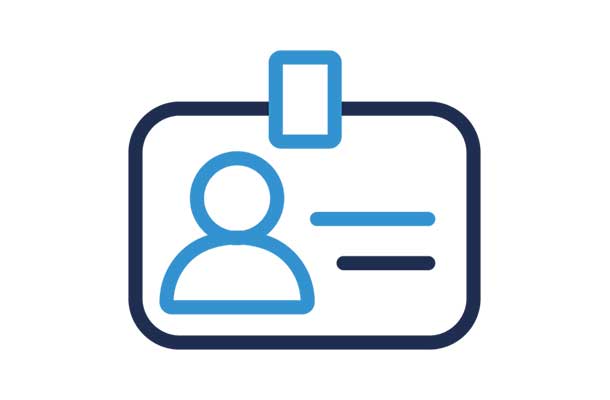 ID Card Icon Vector Graphic Design
