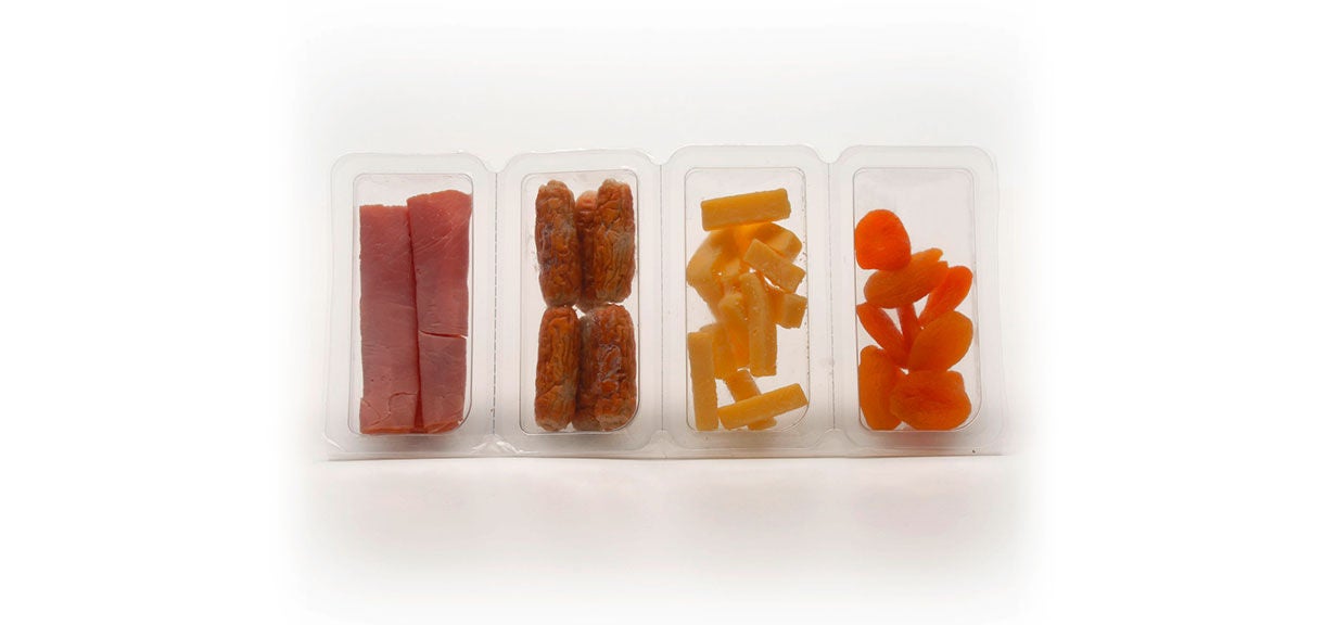 MULTIVAC Packaging Meat Cheese Fruit Tray Display