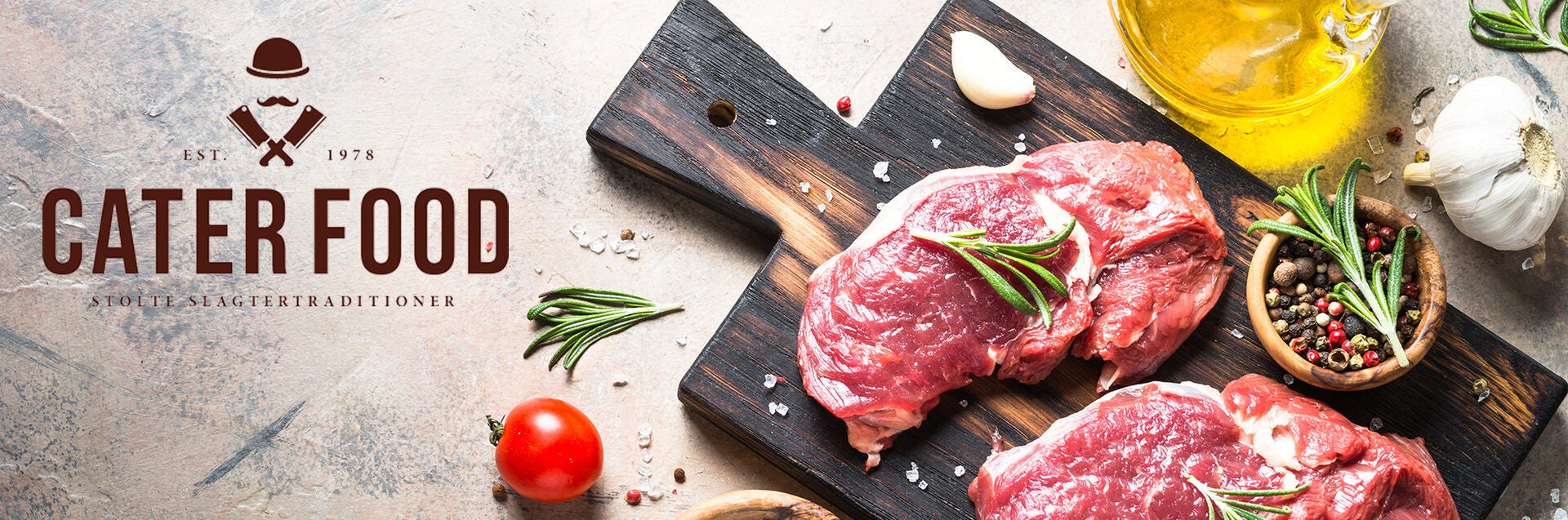 Cater Food Meat Preparation with Fresh Ingredients