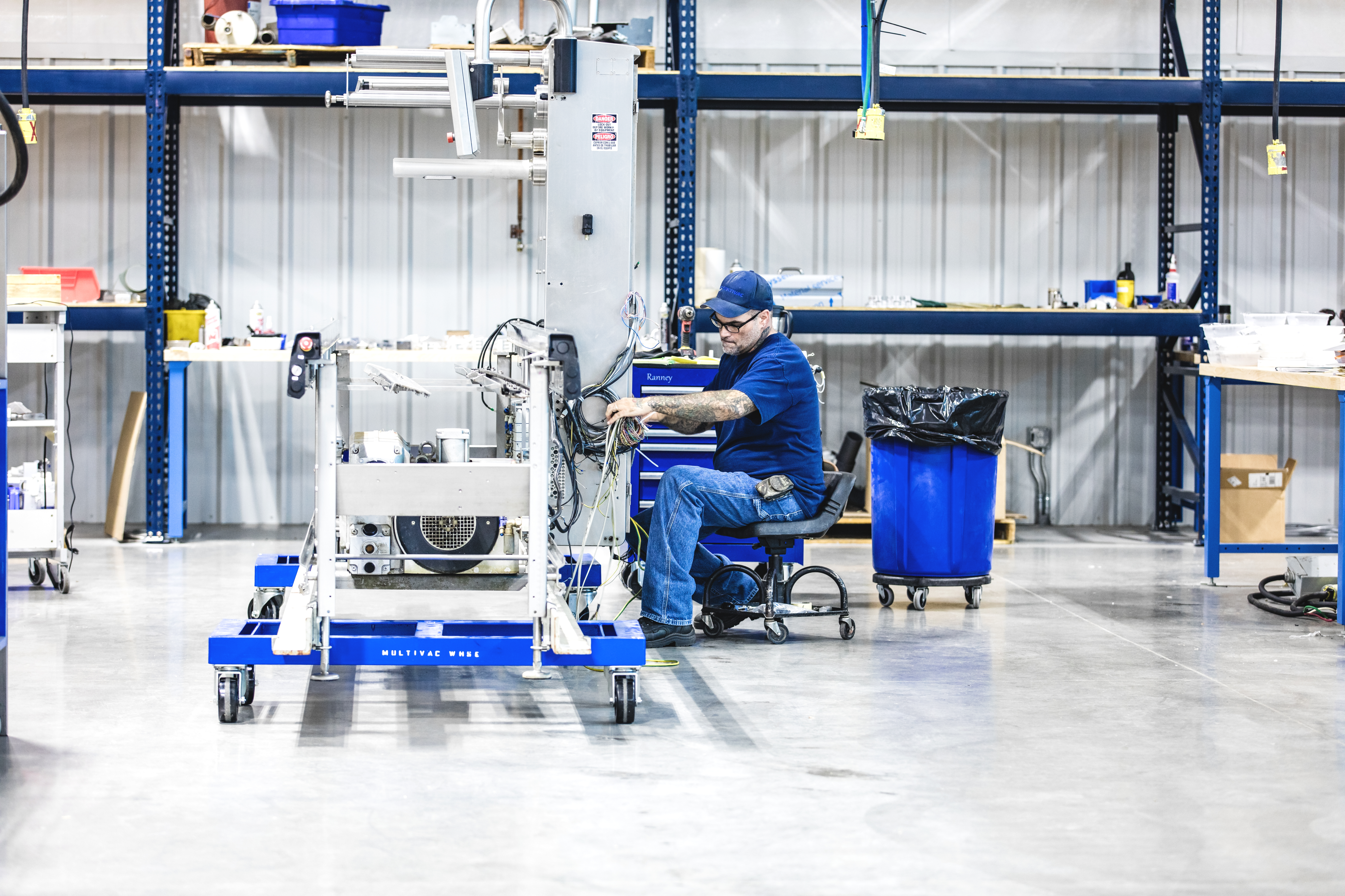 MULTIVAC Machine Assembly in Industrial Setting