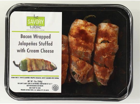 Bacon Wrapped Jalapeños with Cream Cheese Delight