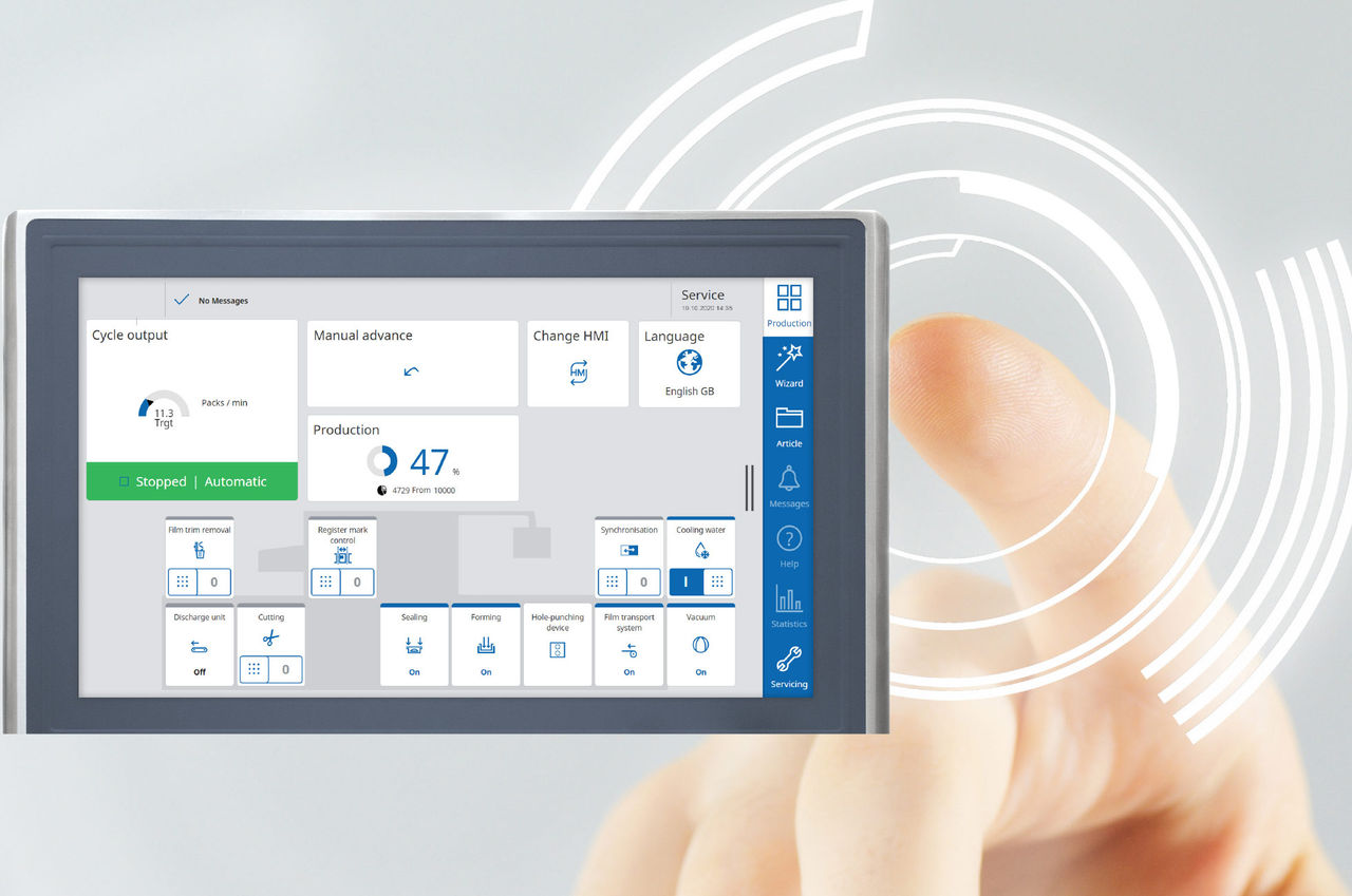 MULTIVAC Machine Interface Display